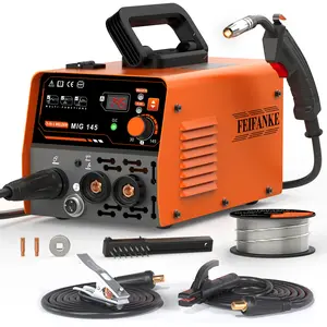 [2026 NEW ]FEIFANKE 145Amini  Welder machine with 110V, 3-in-1 MIG/ARC/Lift TIG mig welder ,IGBT Inverter synergic control ARC /MMA Welding Machine, protable LED Digtital Display Gasless Welder ,For Repair Work ＆DIY