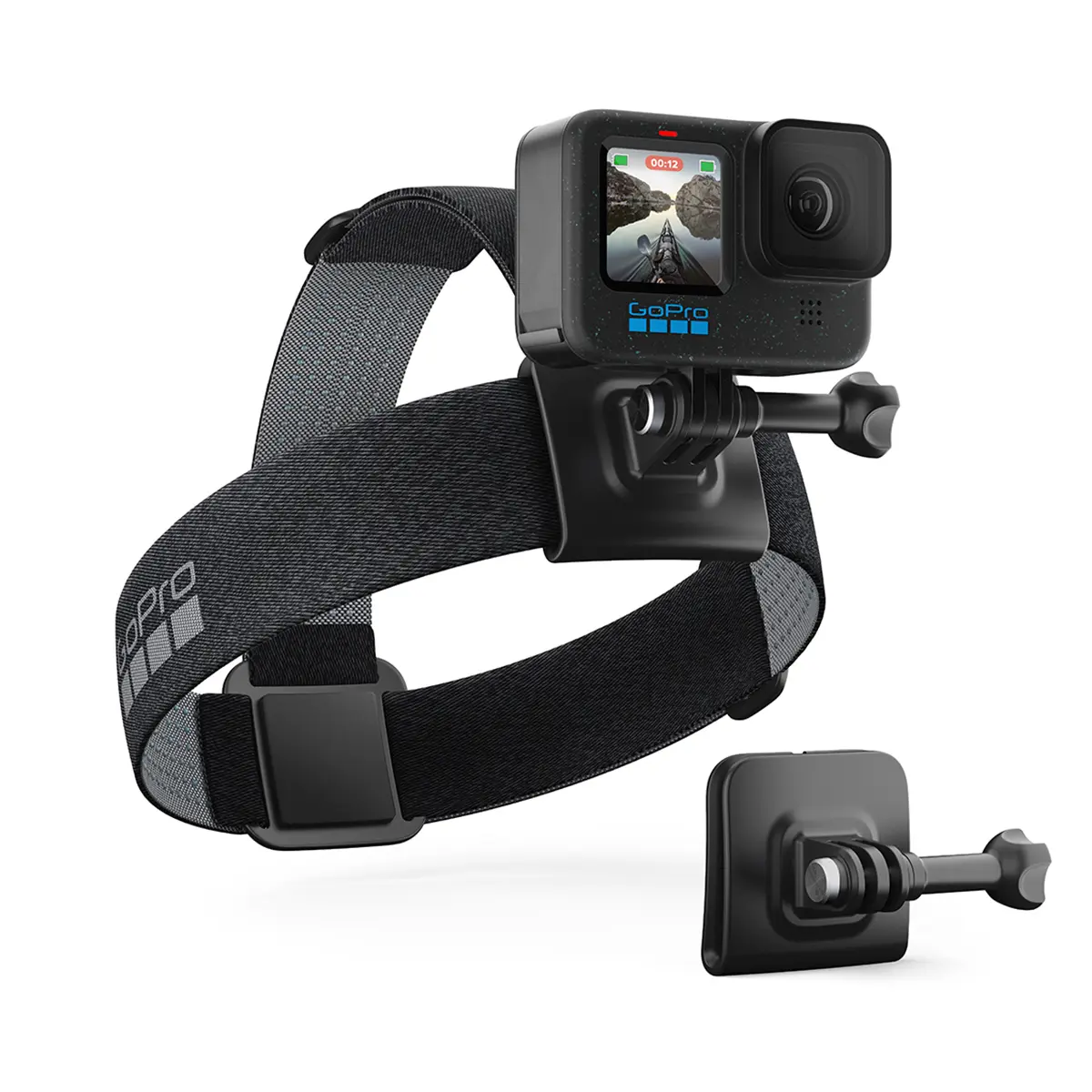 GoPro Head Strap 2.0 for HERO and MAX Cameras, Adjustable, Clip, Equipment, Device