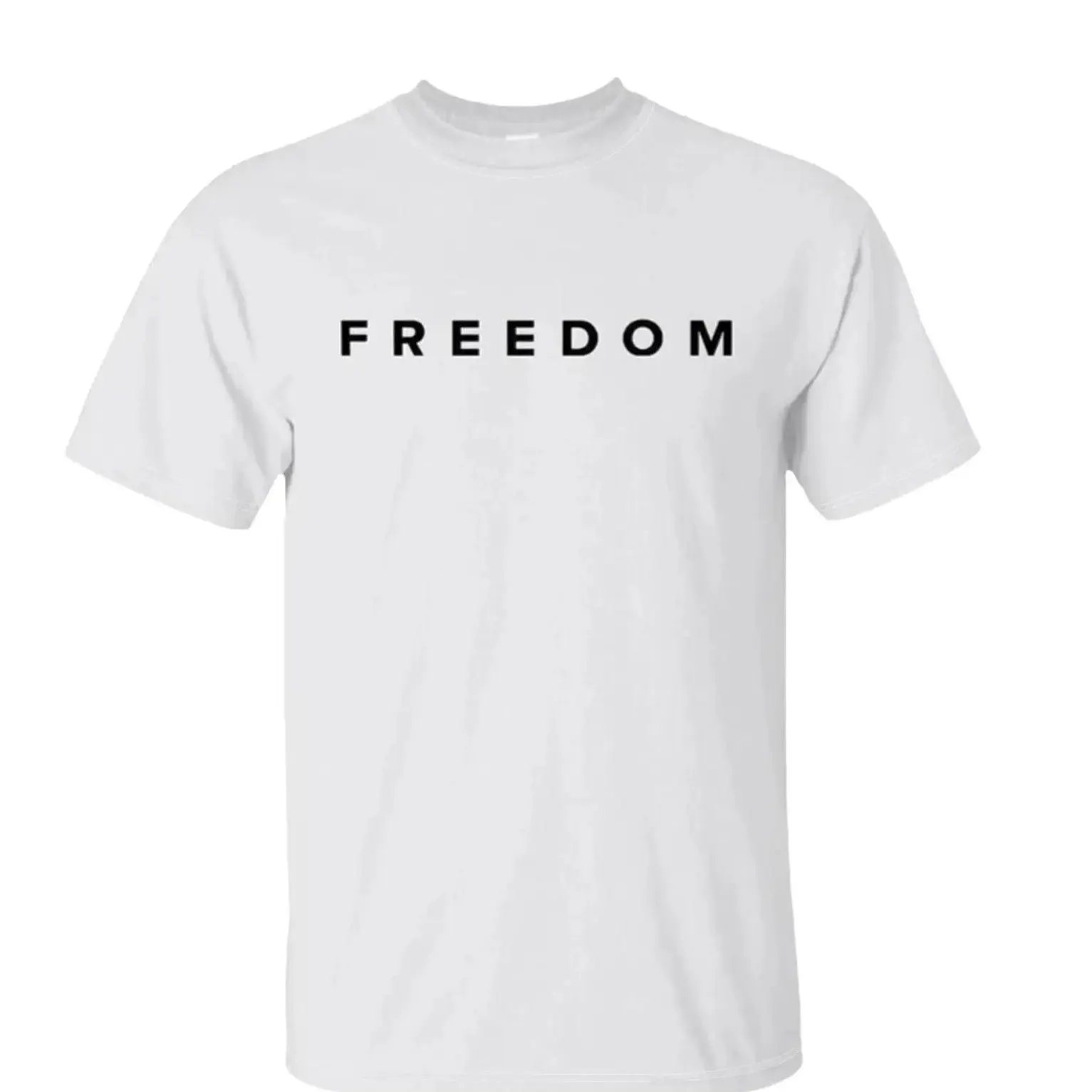 Charlie Kirk Freedom Long Round Neck T-Shirt, Fitted Legendary Eternal Pattern Casual Shirt, Unisex Patriotic Apparel, Menswear Everyday Casual Fashion
