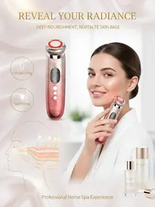 Multifunctional Facial Beauty Device, Skin Firming & Lifting Appearance Massager, Vibration & Heat Face Care Tool, Improves Skin Texture Look, At-Home Spa Skincare Machine