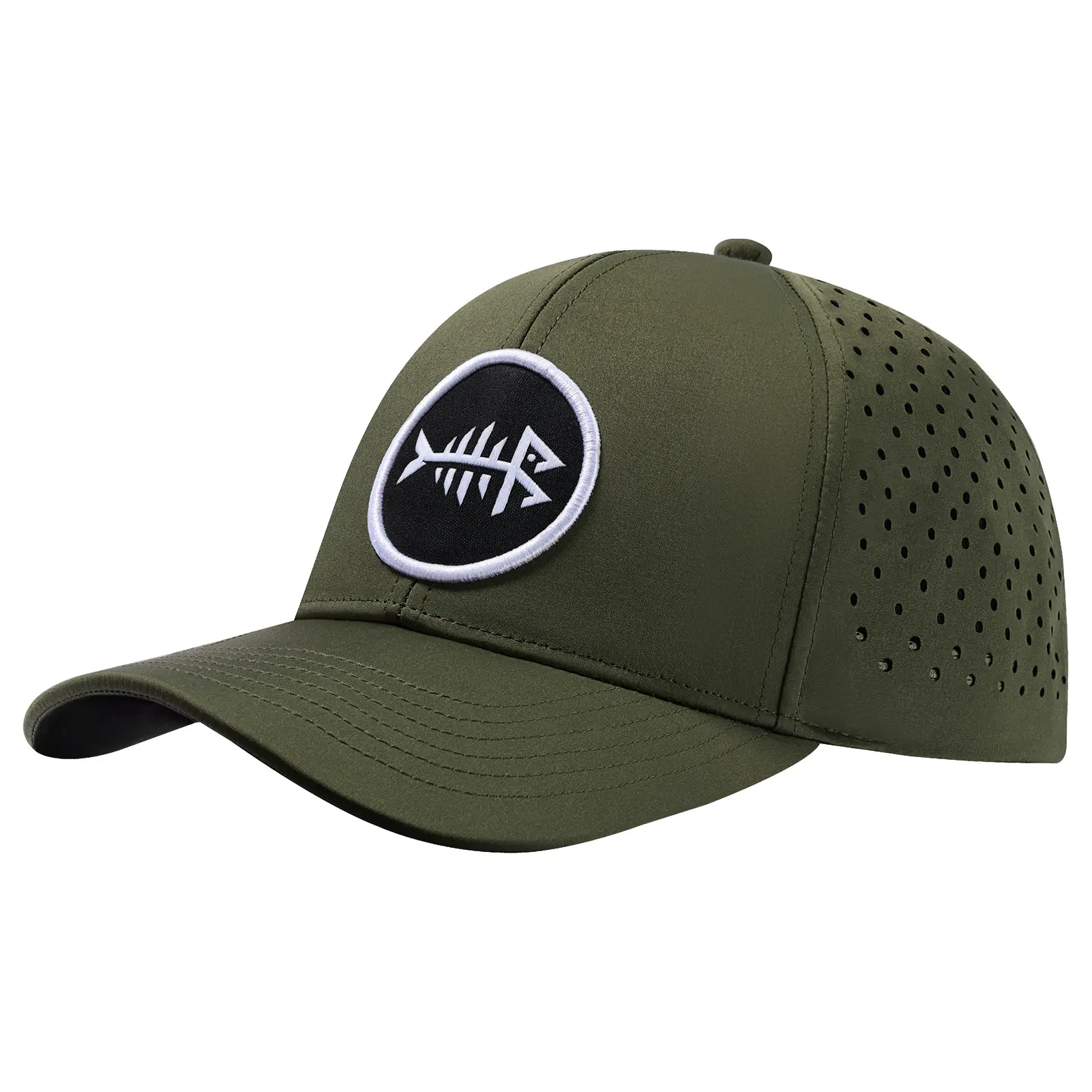BASSDASH UPF 50+ Quick Dry Baseball Cap Water Resistant Laser Cut Mesh Snapback Hat for Men Women Fishing Hiking FH14 BASSDASH UPF 50+ Quick Dry Baseball Cap Water Resistant Laser Cut Mesh Snapback Hat for Men Women Fishing Hiking FH14