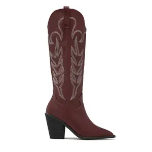 Exclusive Performance Cowgirl Boots - Wine