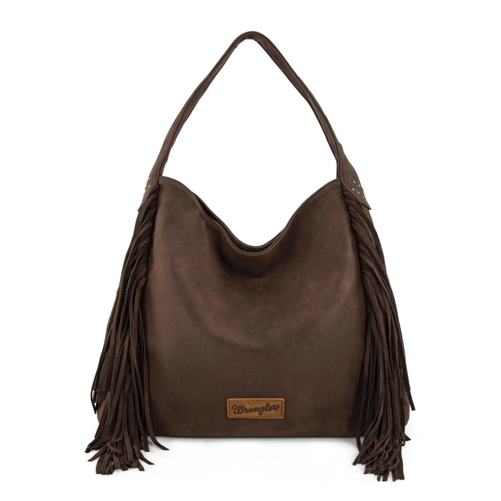 Wrangler Backtoschool Women Fringe Hobo Bag Western Purse Shoulder Bag Vegan Suede Tassel Hippie Crossbody Bag for Women bag