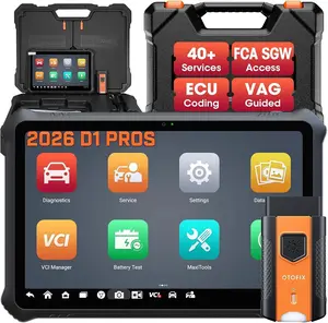 OTOFIX D1 PROS Bi-Directional Scan Tool, ECU Coding Diagnostic Scanner with 40+ Services, FCA/Renault SGW, CAN FD/DoIP, AutoScan 2.0, 2-Year Updates
