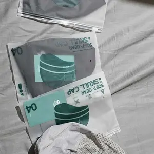 LongLong 2 Pack Breathable Skull Cap Men Cycling Lightweight Sweat Wicking Hat Head Wrap Under Helmet Liner for Motorcycle Running Bandana