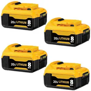 8000mAh Replacement Battery for Dewalt 20V Cordless Power Tools DCB200 DCB203 DCB204 DCB205-2 DCB200-2 DCB180 DCD/DCF/DCG/DCS Series Lithium-ion