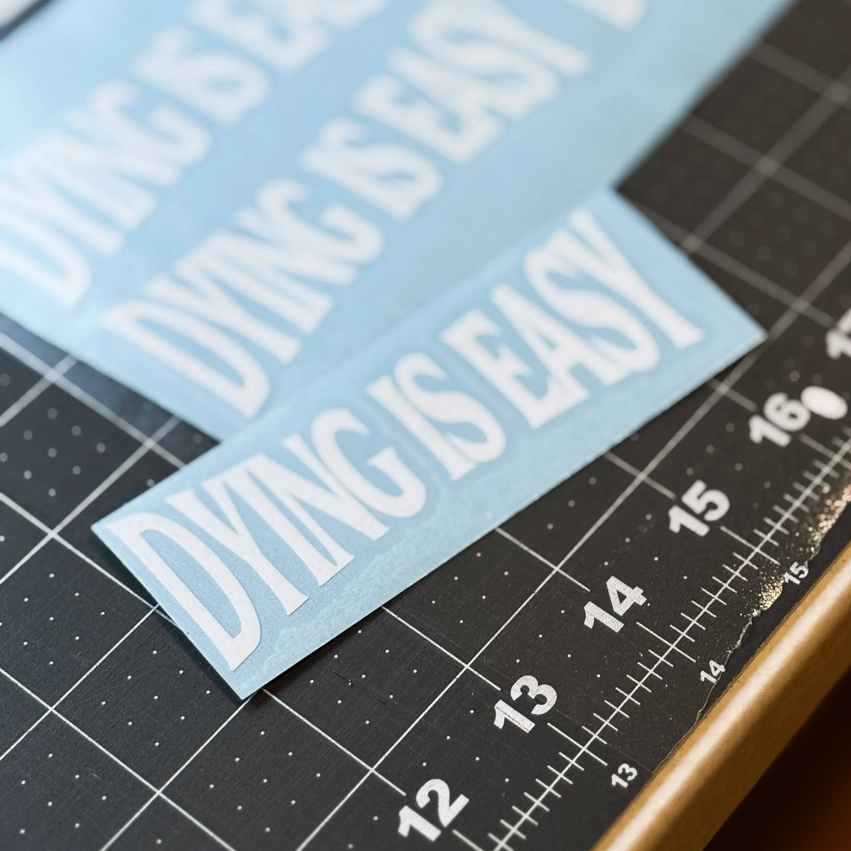 Dying Is Easy Decal - Vinyl Car Sticker