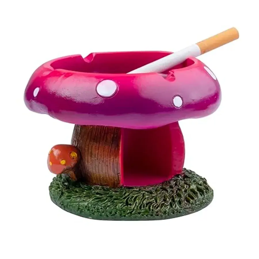 Whimsical Mushroom Secret & Ashtray - Hidden Compartment Organizer For Desk, Unique Gifts For Men, Dad, Boyfriend Who Has