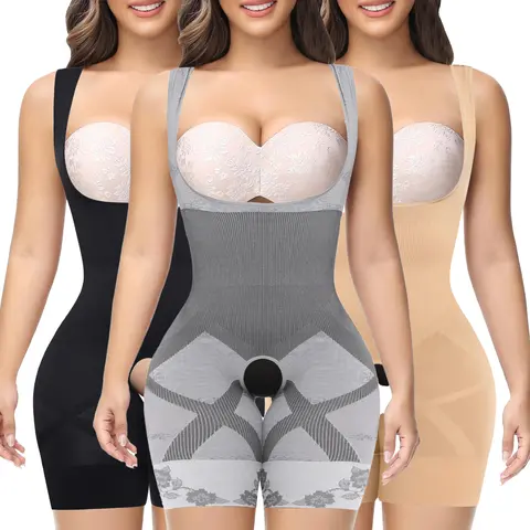 Women's Shapewear Bodysuit, Seamless High Waisted Shaper with Tummy Control and Wide Straps for Casual Wear, Plus Size 3XL, Seamless Sculpting Bodysuit, Body Sculpting Garment, Shapewear For Women