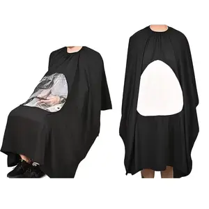 Upgrade Your Haircut Experience: High Quality Barber Cape with Clear Window & Buckle for Salon Stylists & Home DIY Hairdressing