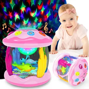 Baby Toys 6-12 Months - Musical Light Up Rotating Toys, Pink Ocean Projector  Infant 9-12-18 Month, Learning Visual & Hearing & Crawling Skill, Birthday Gifts  Toddler Boys Girls 1 2 3 Years Old