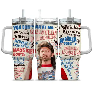 4th Of July Joe Dirt Tumbler 40 OZ Tumbler With Handle And 20 OZ Straight Cup With Sliding Lid - Gift For Movie Lover - Funny Tumbler For Holiday
