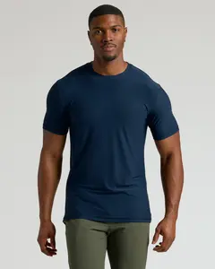 True Classic Men's Tall Active Crew Neck 2.0 – Stretch Performance Fit, Moisture-Wicking, Odor Control, Extended Length for Taller Builds