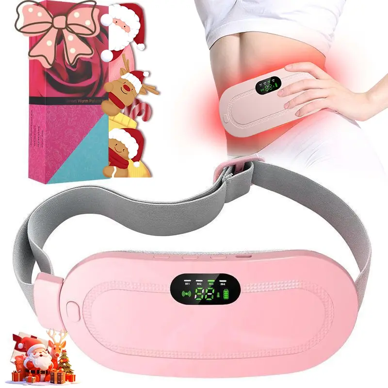 Menstrual Heating Pad, Period Heating Pad, Smart Uterus Warmer Belt, Adjustable Heating Temperature, Cordless USB Heating Pad, Electric Waist Belt, Waist Vibrating Abdominal Massager, Heat pad for cramps, An ideal gift for winter, New Year