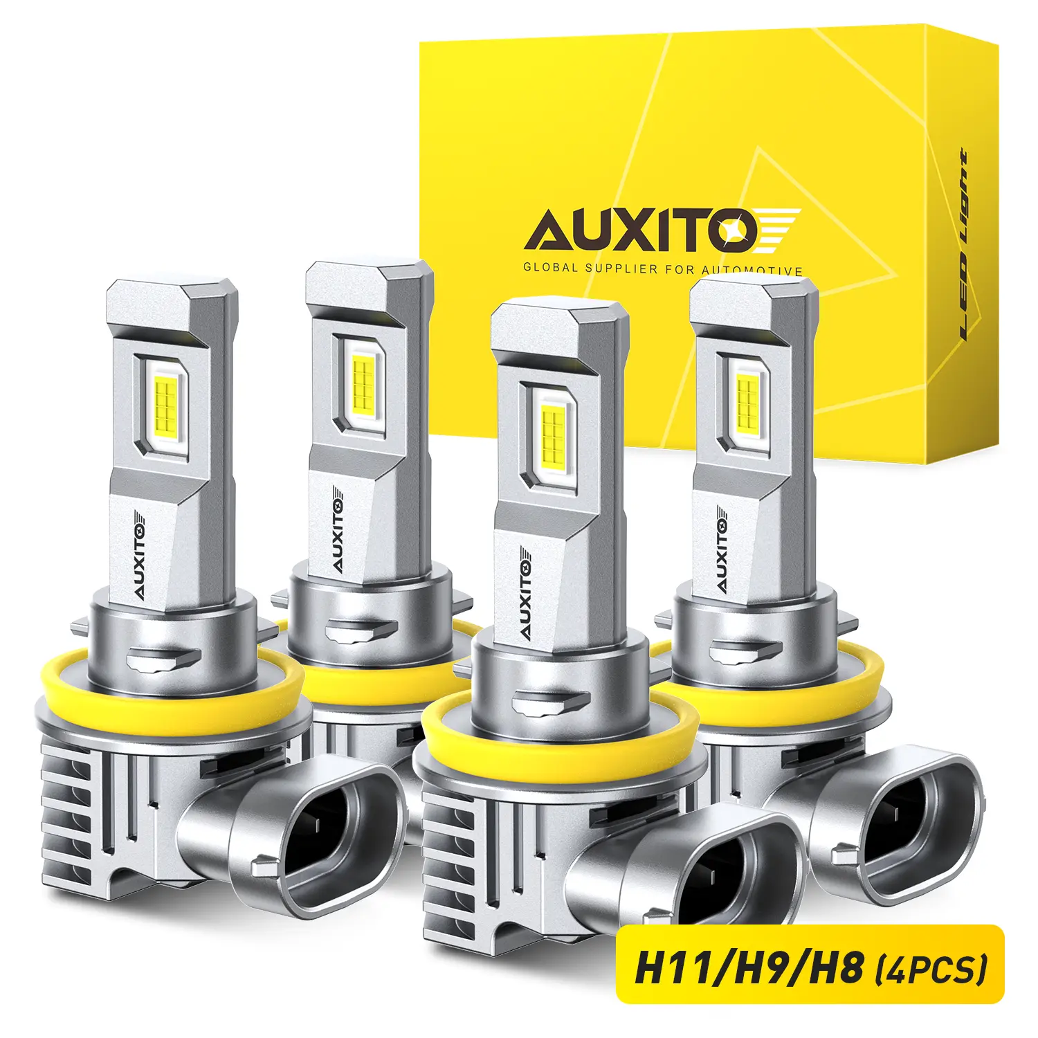 AUXITO 2011-2019 Dodge Grand Caravan-H11 High Beam/ Low Beam LED Headlight Bulbs,30000LM 6500K Cool White,60,000Hrs Long Service Life,No error,CANBUS Ready,No Flickering, Plug and Play