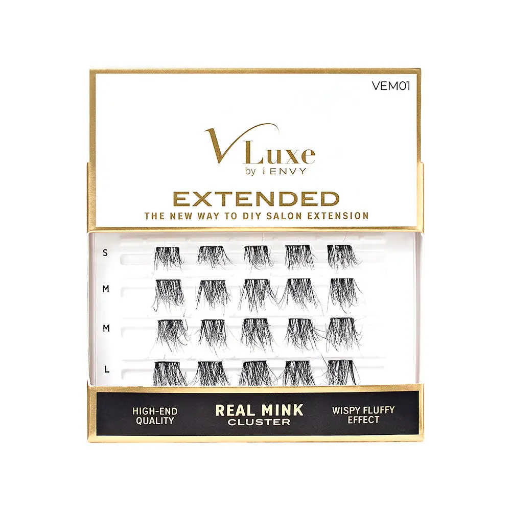 VLuxe By i•ENVY Extended Real Mink Cluster Lashes
