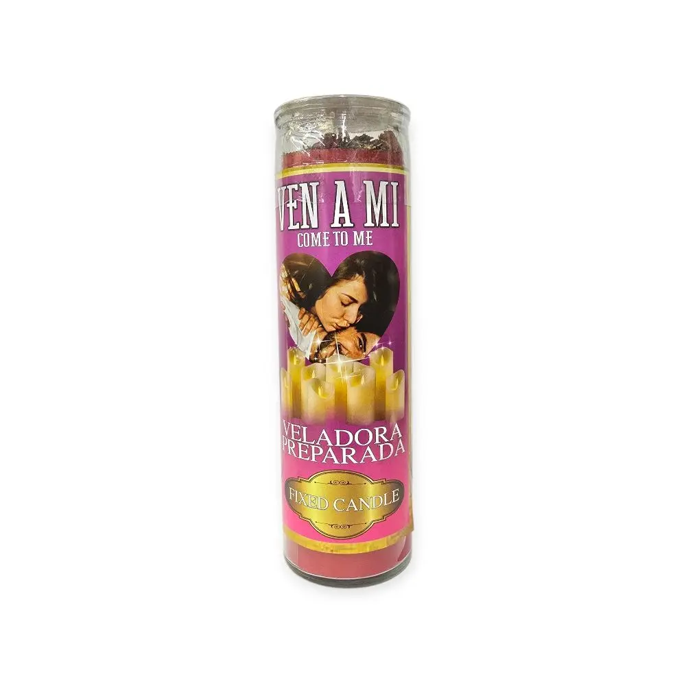 Fixed Love Return & Strong Attraction Spell Candle - Non-Toxic Aroma Candle with Paraffin Wax, Esoteric Herbs, for Home Decoration, Home Supplies, Veladora Preparada, Fast and Discreet Shipping