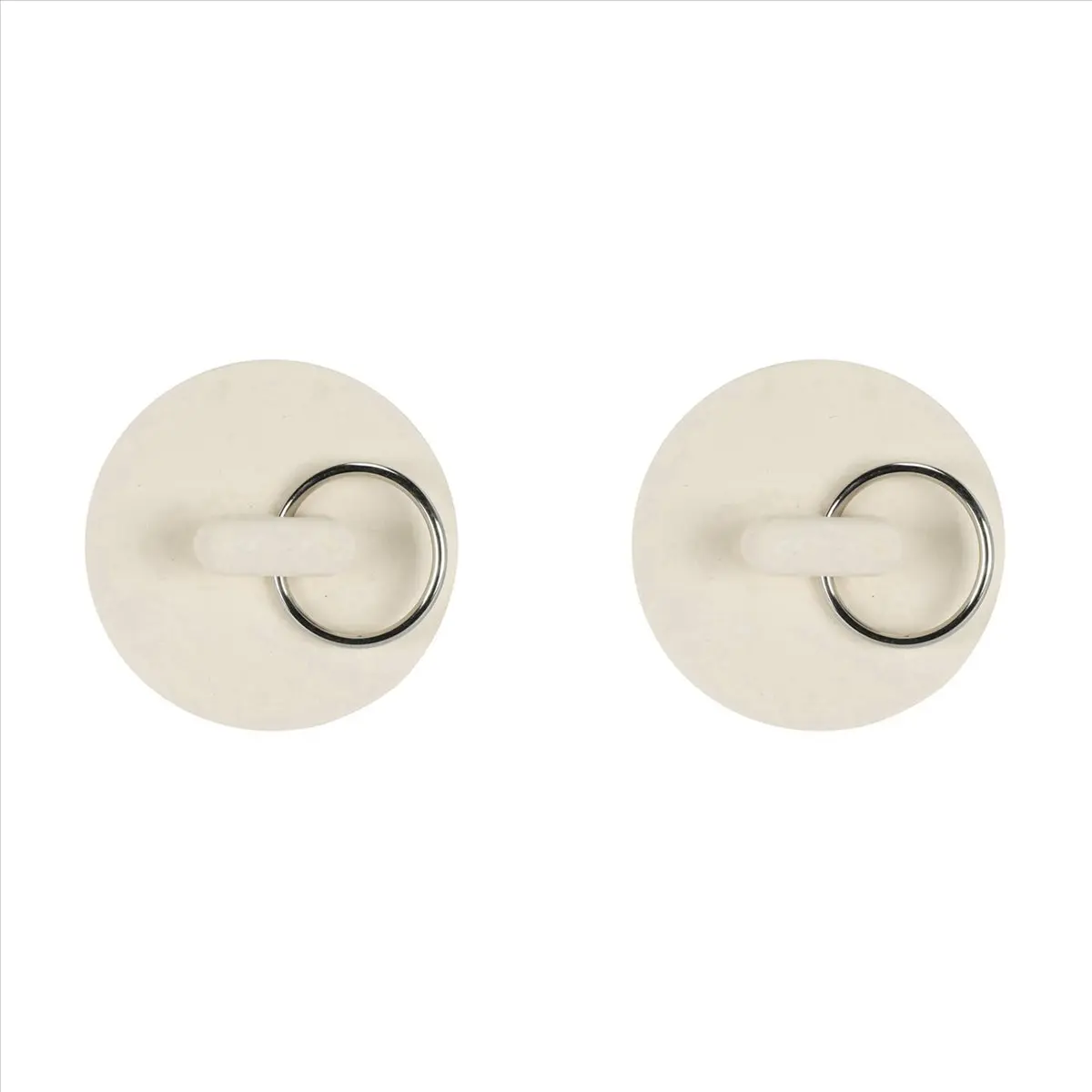 2pcs 1 5/8in White Rubber Wash Basin Bathtub Plug Sink Plug Drain Pipe Plug Sink Plug Water Plug