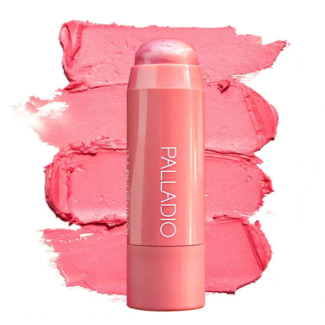 Palladio I'm Blushing 2-in-1 Cheek and Lip Tint, Buildable Lightweight Cream Blush, Sheer Multi Stick Hydrating formula, All day wear, Easy Application, Shimmery, Blends Perfectly onto Skin