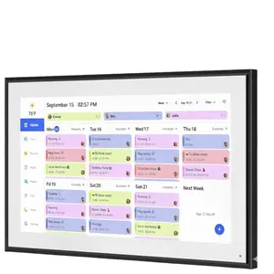 SmartFamilyPlanner 15.6 Inch Digital Calendar & Chore Chart 1920x1080P Full HD Touchscreen Interactive Display Wall & Desk Mountable for 2025 Calendar Organization