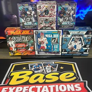 Break # 2 PYT 6 Box 2025 Retail Mixer (1) Phoenix Mega (1) Mosaic Mega (1) Donruss Mega (2) Optic Blaster (1) Rookies and Stars Blaster