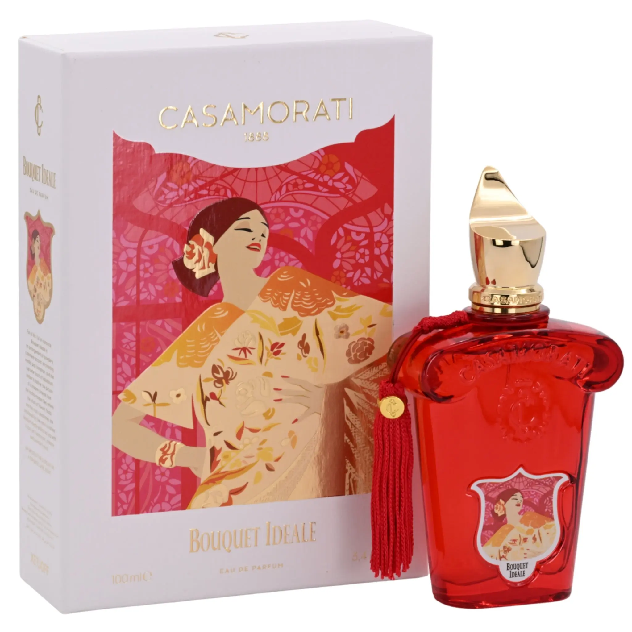 Xerjoff Bouquet Ideale Eau de Parfum for Women, 3.4 oz | Earthy & Amber Woody Fragrance with Vanilla, Cinnamon & Nutmeg Notes, Earthy Woody Scent