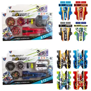 BEY X Gyro Metal Battle Top Armor Spinning Top 3in1 Booster Spinning Toy Box Set with Launcher, Perfect Gift for Kids Children Boys New Year Gift, Fun Indoor Outdoor Activity