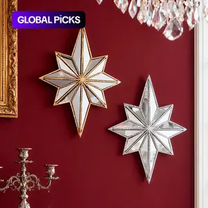 Creative Resin Octagonal Starburst Mirror Decorative Wall Hanging, Hangable, Easy to Install, Home Decoration Items for Wedding, Party and Photography Prop, Ornaments #GLOBAL PICKS
