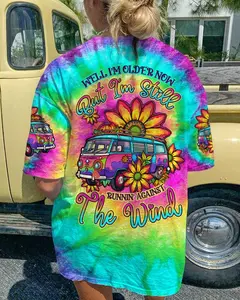 Running Against the Wind Tie Dye T-Shirt Sweatshirt Hoodie All Over Print