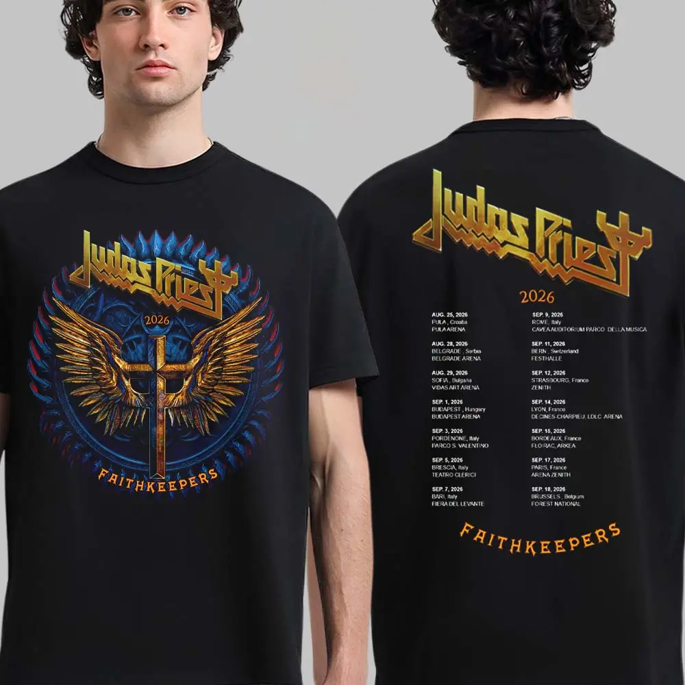 Judas Priest Faithkeepers Tour 2026 Two-Sided Unisex T-Shirt – Heavy Metal Legend Tee Concert Outfit