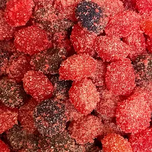 Sour Wild Cherry Viral Gushers Gummy Sweet & Sour Wild Cherry Flavor Tangy Candy Bonbon Snack Dulce