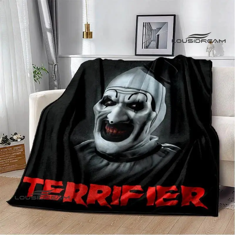 Terrifier Horror Movie Printing Blanket Fashionable Warm Flannel Soft and Comfortable Blanket Picnic Birthday Gift