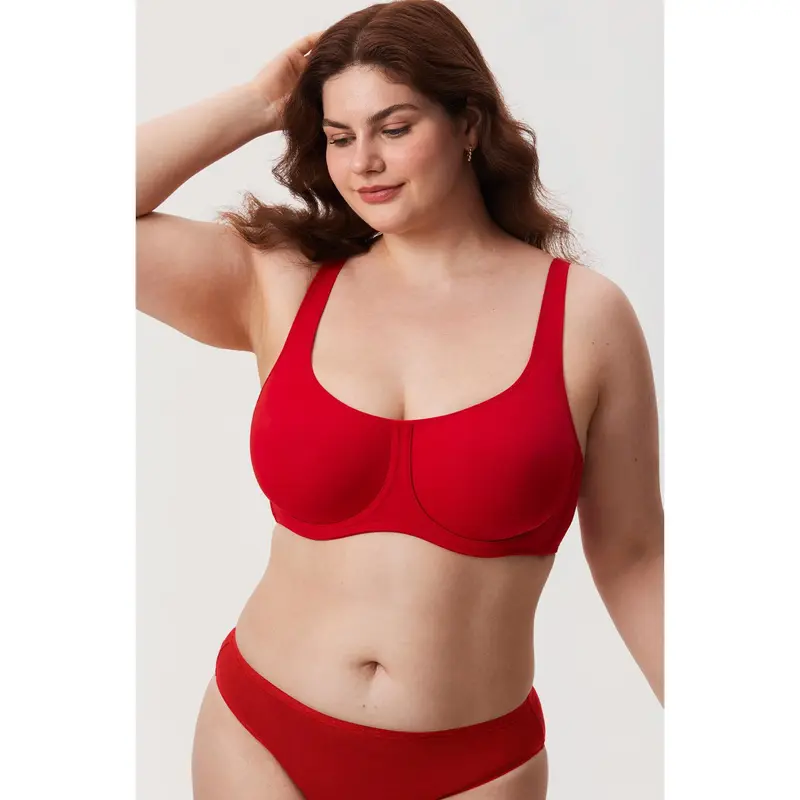 DELIMIRA Women's Confishape Full Coverage Bra Underwire No Padded