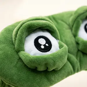 3D Frog Sleep Mask, Soft Cartoon Eyeshade for Men Women, Portable Blindfold for Travel Napping Home Relaxation