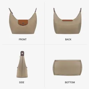 2026 Women's Crescent Nylon Tote Bag | Adjustable Strap Lightweight Casual Shoulder Bag | Fashion Accessory for Sports Outdoor Daily Use