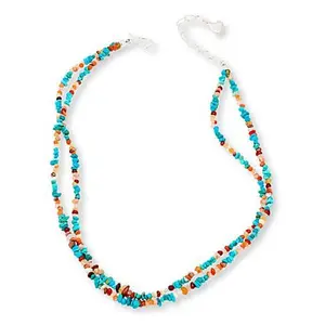 Mine Finds by Jay King Turquoise and Jelly Opal Bead 2-Strand 18" Necklace