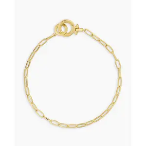 gorjana – Parker Mini Bracelet – 18K Gold-Plated Chain Link Bracelet – Timeless Jewelry for Effortless Layering