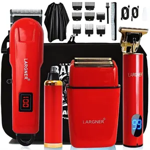 4 in 1 Hair Trimmer Kit, 1 Box USB Rechargeable Hair Clippers Set, Electric Foil Shaver, Cordless Beard Trimming for Men