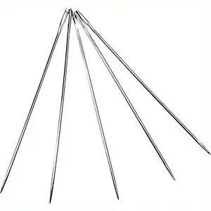 1 set of heavy-duty stainless steel hand-sewing needle set, Sewing tools, including large-eye embroidery needles, available in various sizes for use in needlework, tailoring, embroidery, ideal for both beginners and professional tailors/crafts
