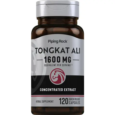 Piping Rock Tongkat Ali for Men | 1600mg | 120 Powder Capsules | Longjack Extract for Men | Herbal Supplement | Non-GMO, Gluten Free