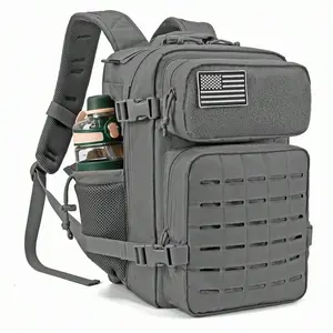 25L Tactical Backpacks for Men Survival Laser Cut  Daypack Small Bug Out Bag Hunting Rucksack with Dual Cup Holders multifunctional backpack USB Charging Women's Travel Backpack