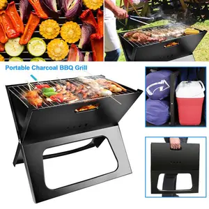 Foldable Charcoal Grill, Portable Folding BBQ Grills, Lightweight Small Barbecue Grill for Outdoor Cooking, Camping, Picnic, Garden, Backyard