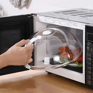 Round Microwave Oven Hanging Lid, Anti-Splash Oil-Proof Design, Efficient Heat Preservation & Sealing, Space-Saving Kitchen Accessory, Kitchen Cooking Accessories