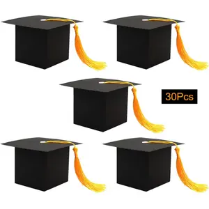 30Pcs Graduation Cap Candy Box Graduation Party Supplies 2026 Decorations Graduation Gift Candy Boxes for Graduation Party Favor