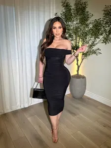 Alva Midi Black Dress