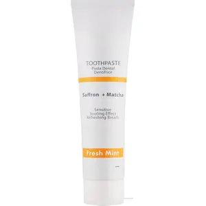 FARMASi EUROFRESH WHITENING Toothpaste – Matcha & Saffron – Natural Whitening, Plaque Reduction & Fresh Breath – 4.6 oz (130g)