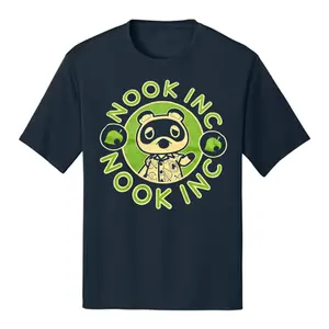 Men's Animal Crossing New Horizons Nook INC Graphic Tee T-Shirt Crewneck Cotton