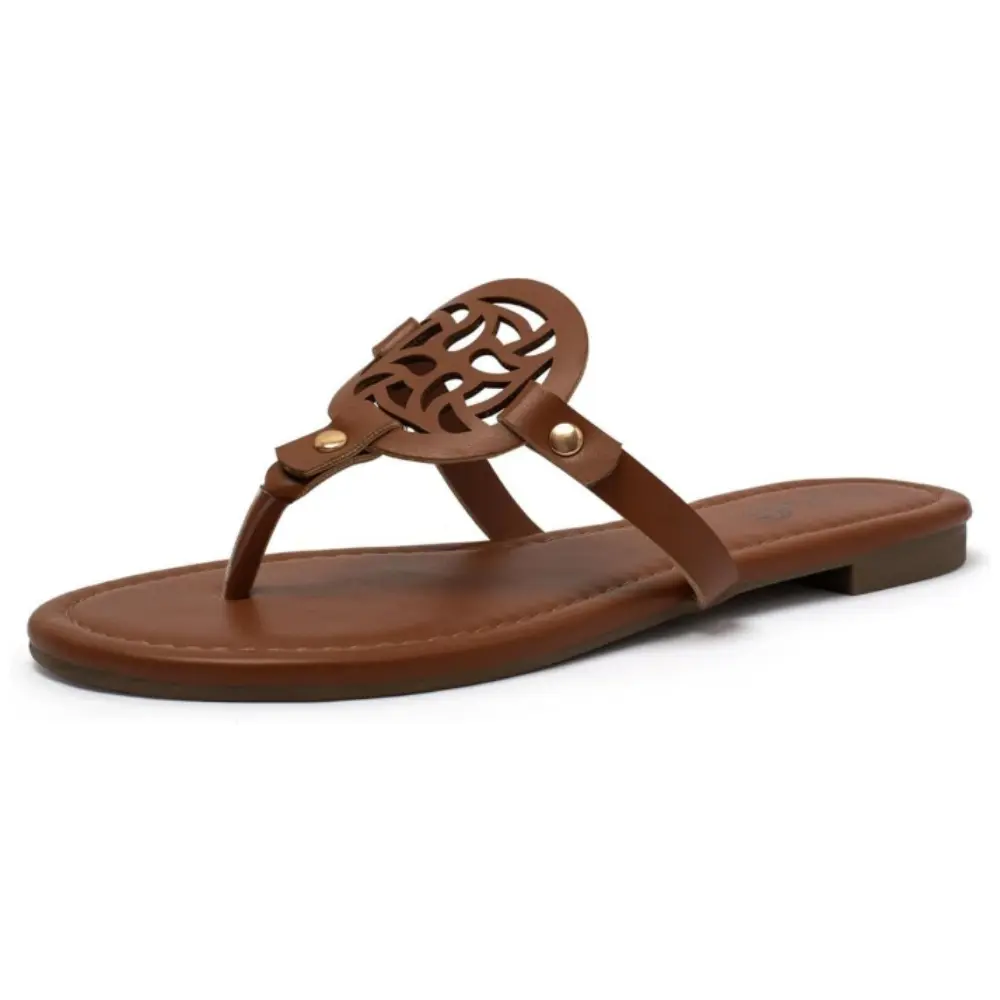 Women's Hollow-Out Casual Flat Flipflop, Anti-Slip Lightweight Women Sandals for Summer Wear,back to school,back to school haul