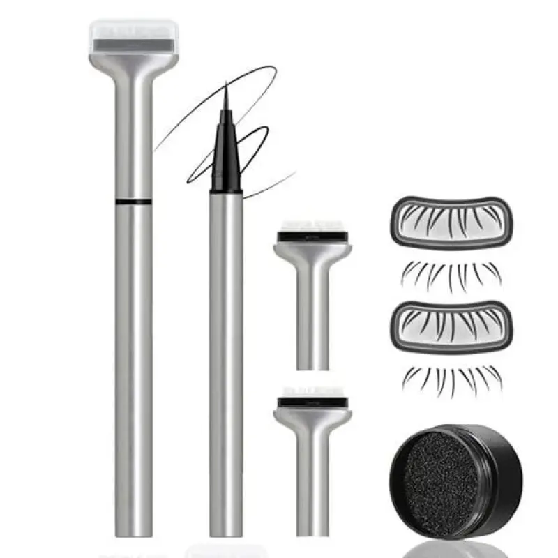 2-in-1 Waterproof Eyeliner and Lower Eyelash Stamp Set