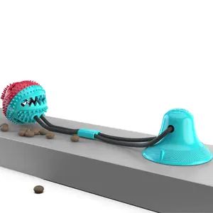 Suction Cup Dog Toy - Interactive Molar Bite & Teeth Cleaning Toy with Food Dispensing - Perfect for Aggressive Chewers & Anxiety Relief Pet Molar Chew Stick